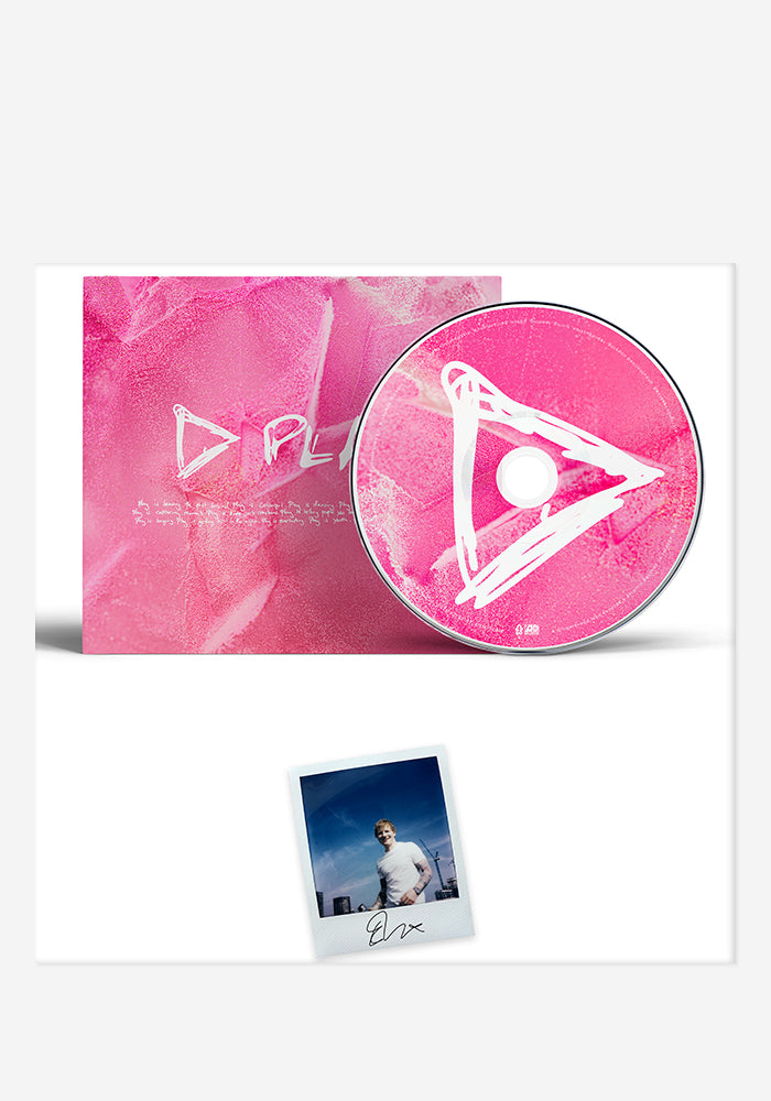 ED SHEERAN Play CD with Autographed Polaroid