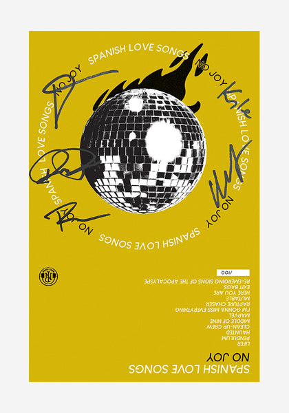 Spanish Love Songs-No Joy LP (Color) Vinyl With Autographed Cover
