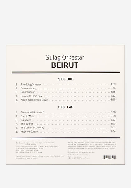 Beirut『Gulag Orkestar』LP アナログ レコード BEIRUT - Gulag Orkestar - Amazon.com Music