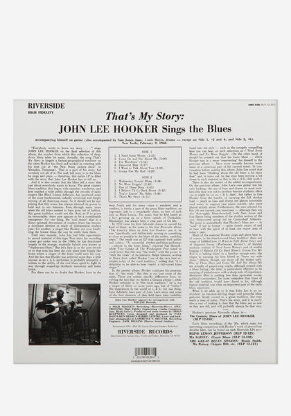 John Lee Hooker-That's My Story LP – Newbury Comics
