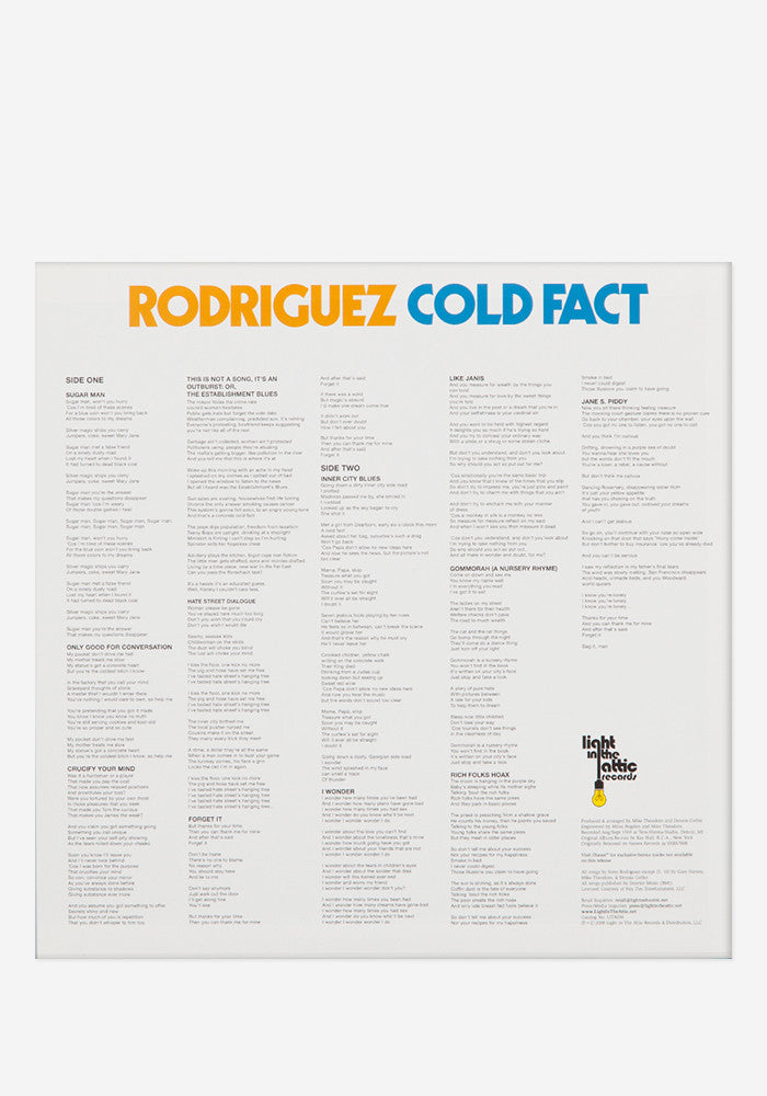 RODRIGUEZ Cold Fact Exclusive LP