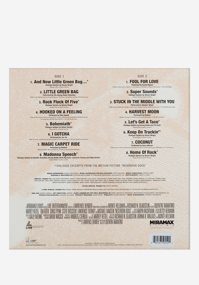 VARIOUS ARTISTS Soundtrack - Reservoir Dogs Exclusive LP