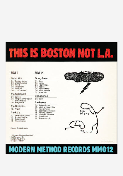 Various Artists-This Is Boston, Not L.A. Exclusive LP (Split