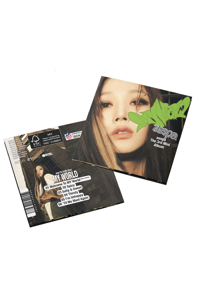 AESPA My World - The 3rd Mini Album (Giselle Version) CD With Bonus Trading Card