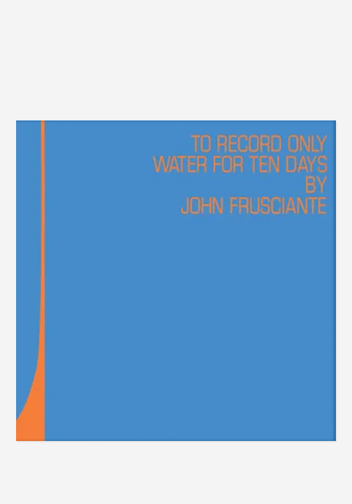 新品2LP RSD JOHN FRUSCIANTE RECORD WATER John Frusciante-To Only Record Water For Ten Days 2LP (RSD 2026