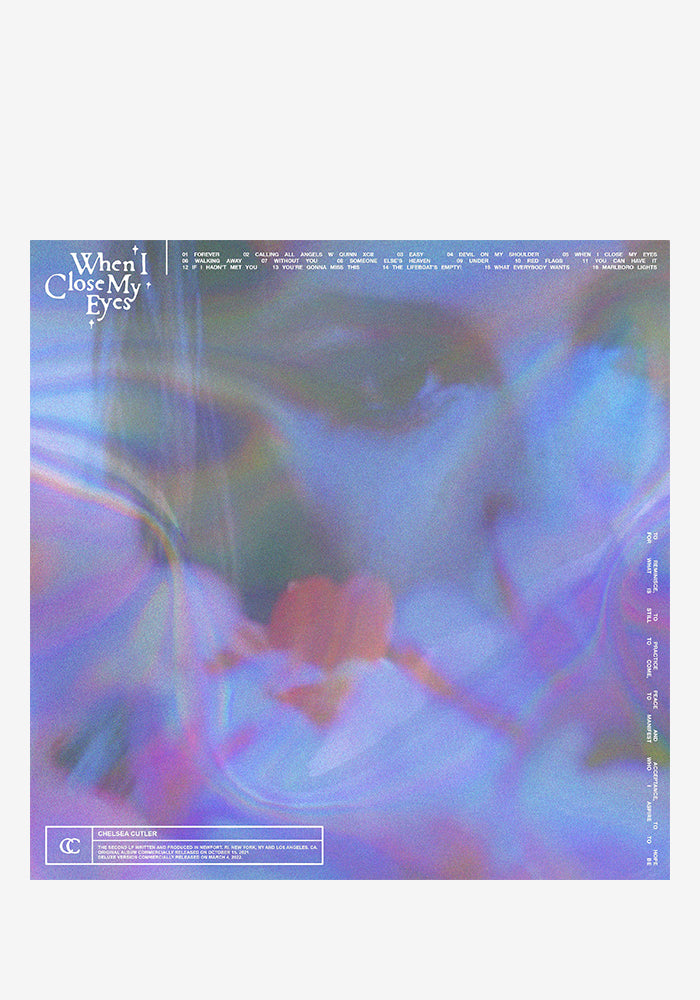 CHELSEA CUTLER When I Close My Eyes Deluxe 2LP (Clear)