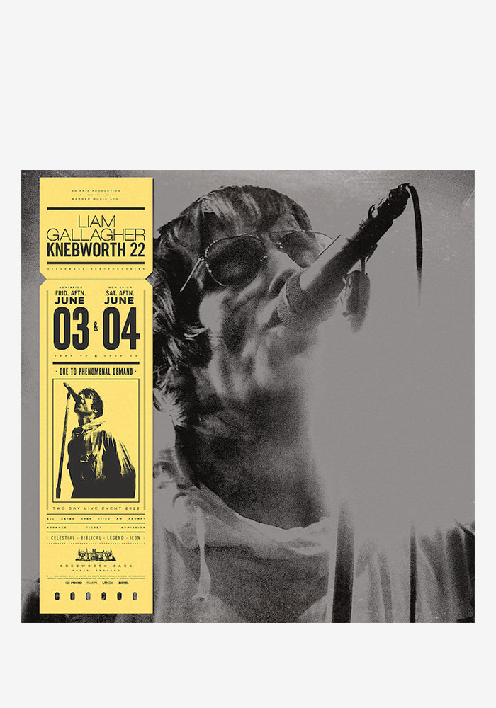 LIAM GALLAGHER Liam Gallagher Live At Knebworth '22 2LP (Sun Yellow)