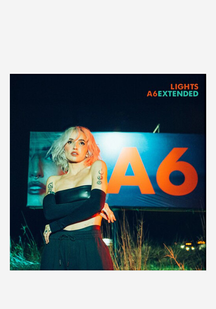 LIGHTS A6EXTENDED 2LP (Orange Crush/Teal) - Opened & Signed