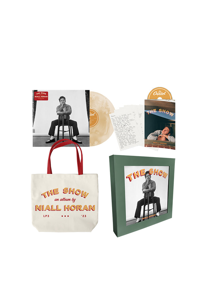 The Show Collector's Box Contents - Outer Box, Color Vinyl, CD, Tote Bag