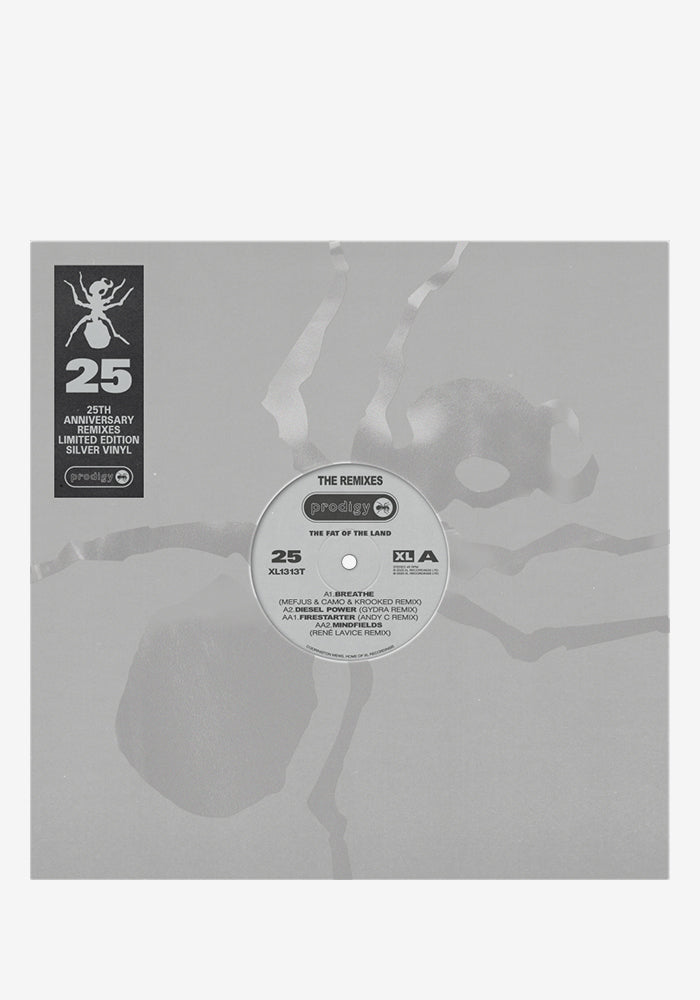 THE PRODIGY Fat Of The Land: The Remixes 25th Anniversary EP (Silver Vinyl)