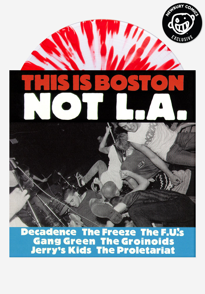 VARIOUS ARTISTS This Is Boston, Not L.A. Exclusive LP (Clear w/ Red Splatter)