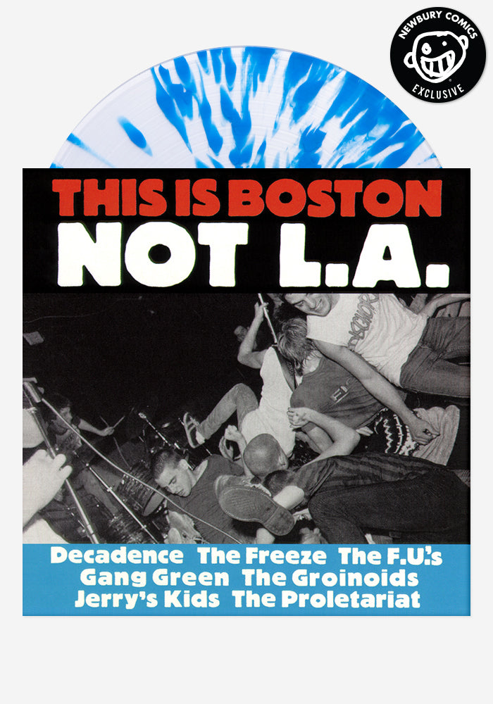 VARIOUS ARTISTS This Is Boston, Not L.A. Exclusive LP (Clear w/ Blue Splatter)