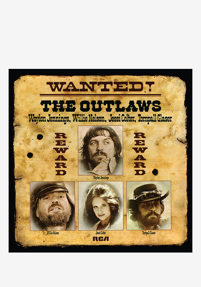 WAYLON JENNINGS, WILLIE NELSON, JESSI COLTER & TOMPALL GLASER Wanted! The Outlaws LP