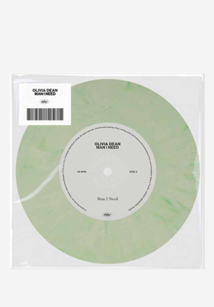 OLIVIA DEAN Man I Need 7" Single (Light Green Marble)