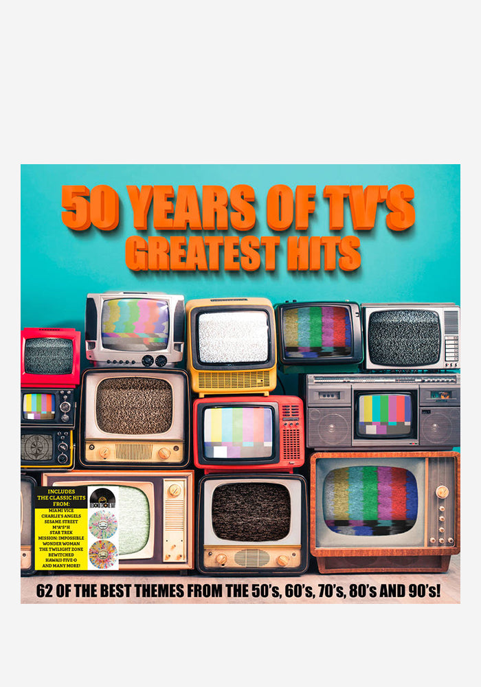 VARIOUS ARTISTS 50 Years of TV's Greatest Hits 2LP (Color)