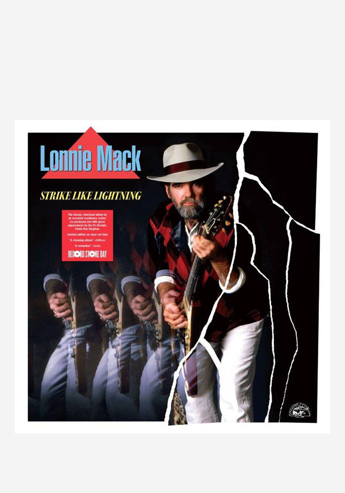 LONNIE MACK WITH STEVIE RAY VAUGHAN Strike Like Lightning LP (Color)