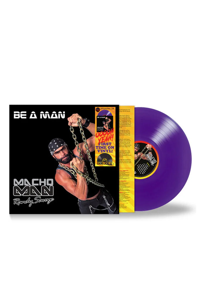 MACHO MAN RANDY SAVAGE Be A Man LP (Purple)