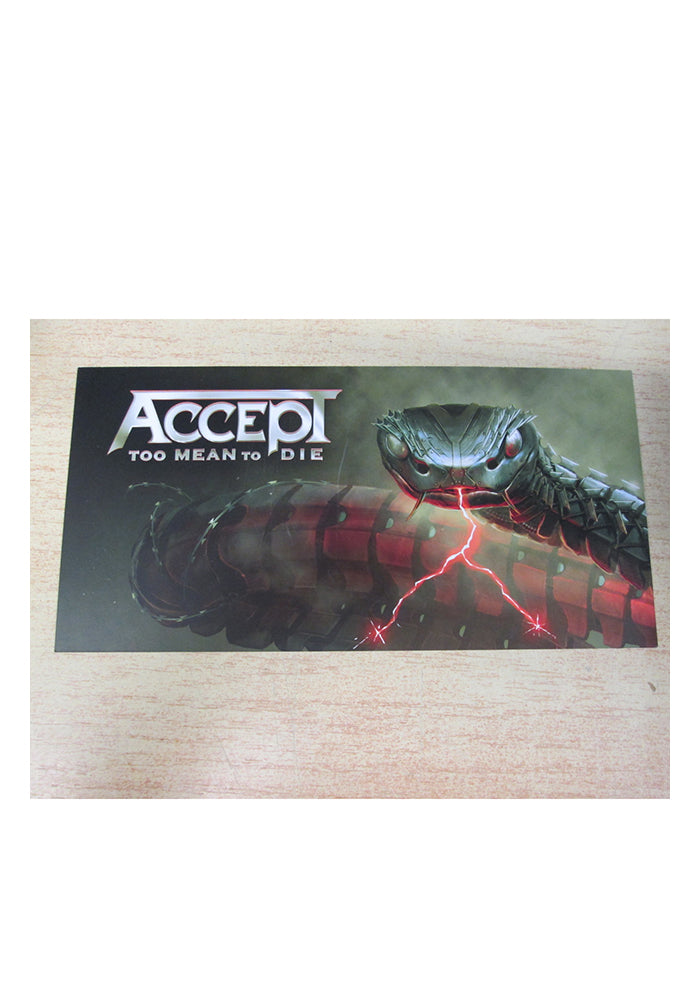 ACCEPT Too Mean To Die 2LP (Color) With Autographed Postcard
