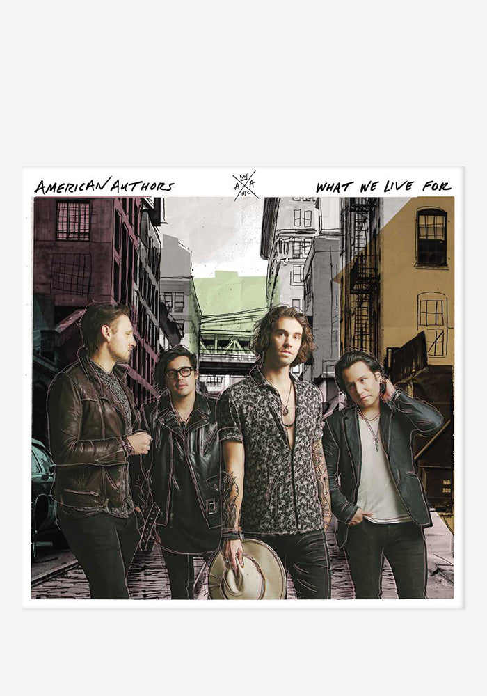 AMERICAN AUTHORS What We Live For With Autographed CD Booklet
