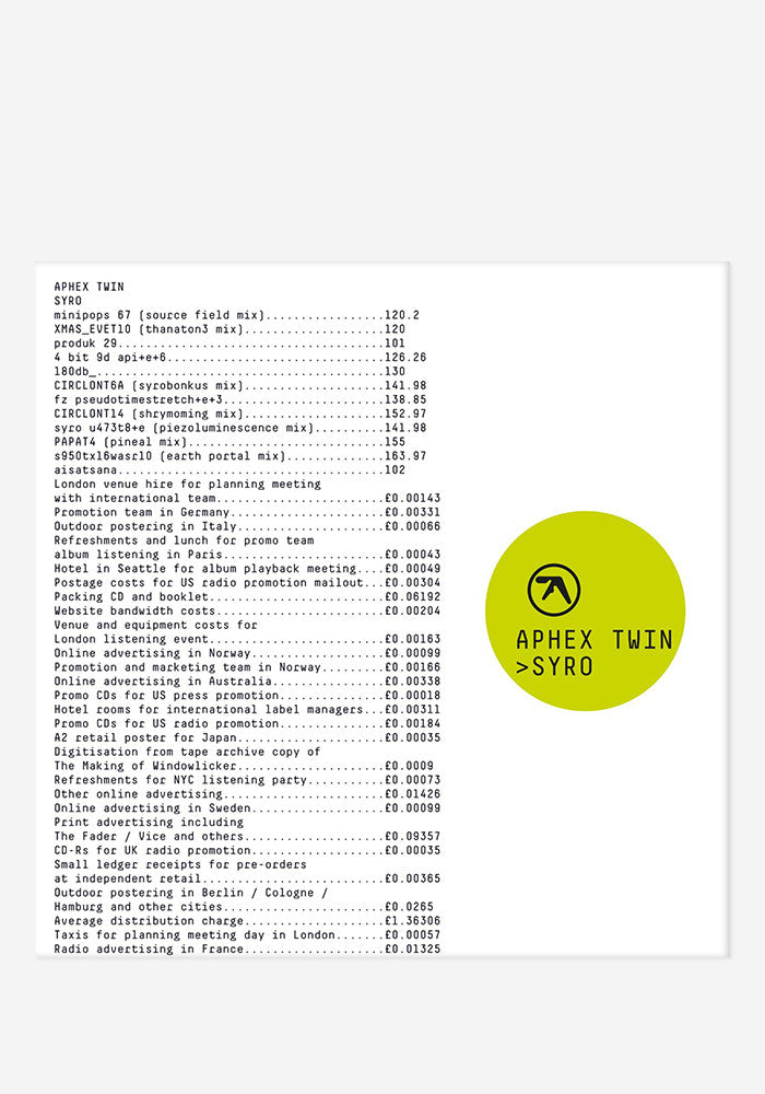APHEX TWIN Syro 3 LP