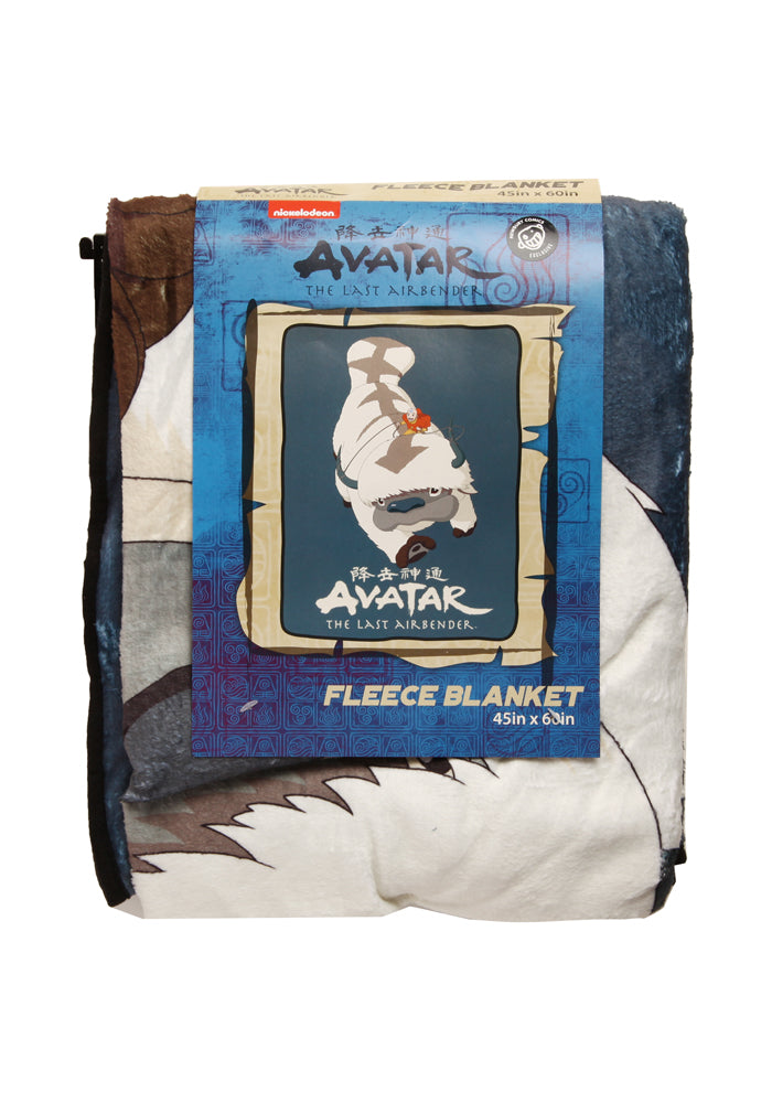 AVATAR Avatar: The Last Airbender Aang Riding Appa Fleece Blanket