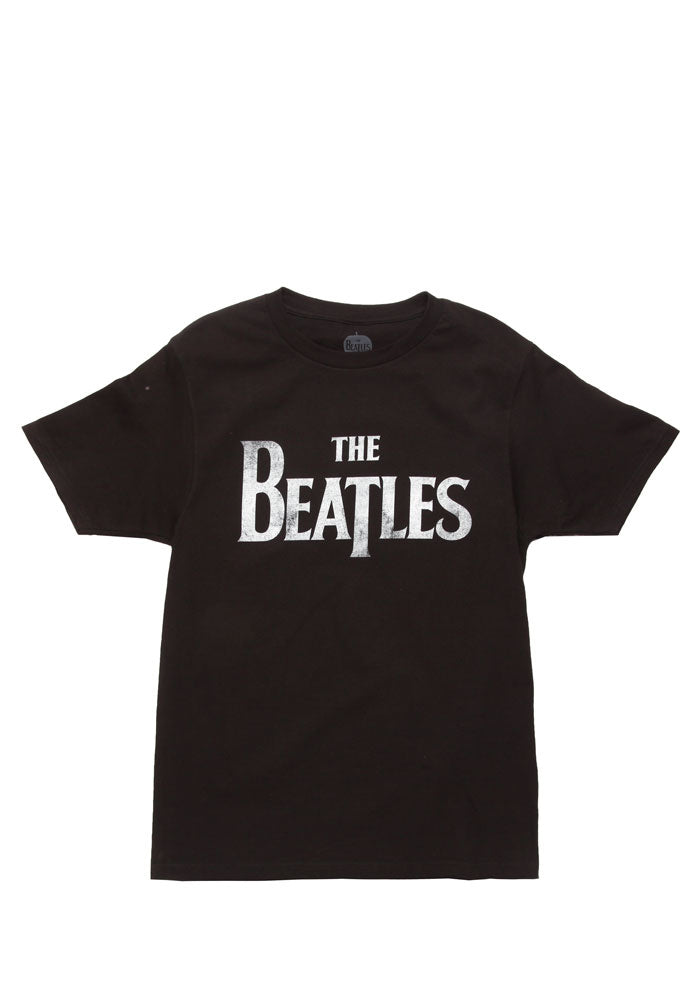 THE BEATLES-The Beatles Distressed T-Shirt Logo Newbury Comics 