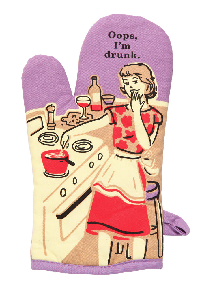 BLUE Q Oops, I'm Drunk Oven Mitt