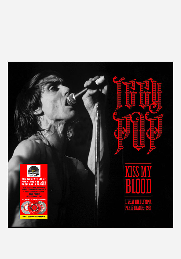 IGGY POP Kiss My Blood: Live 3LP (Color) + DVD
