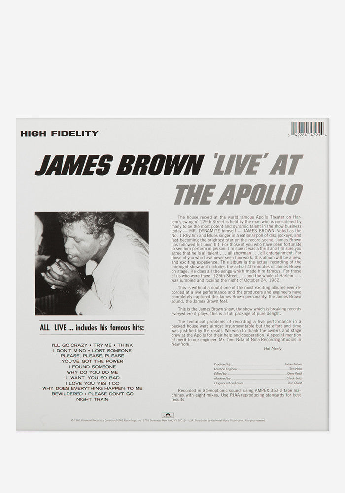 JAMES BROWN Live At The Apollo Exclusive LP