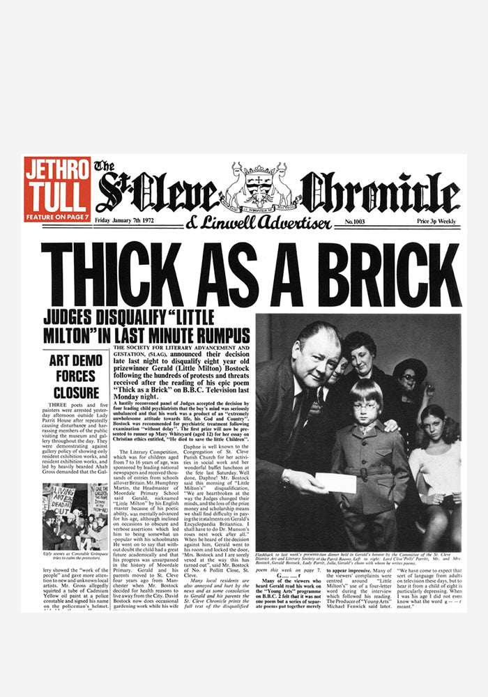 JETHRO TULL Thick As A Brick 50th Anniversasry LP