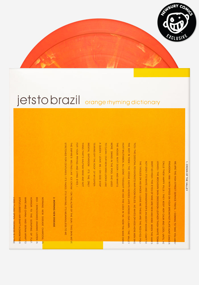 JETS TO BRAZIL Orange Rhyming Dictionary Exclusive 2LP