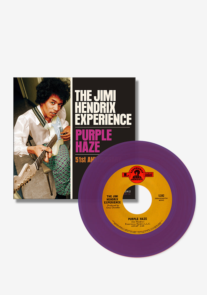 JIMI HENDRIX Purple Haze 51st Anniversary 7" (Color)