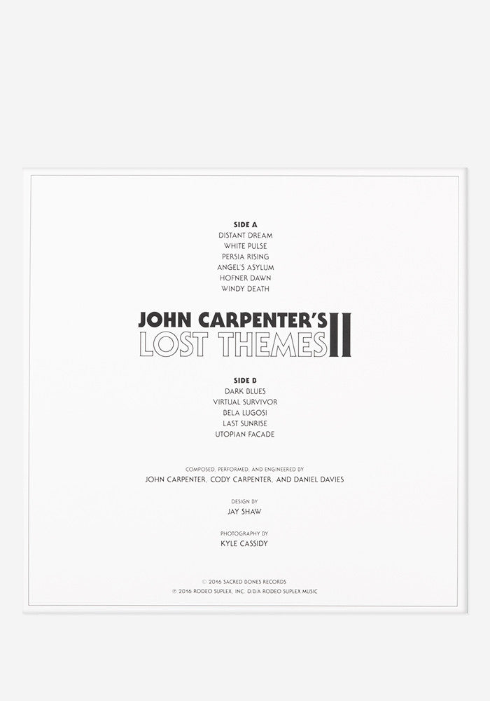 JOHN CARPENTER Lost Themes II Exclusive LP (Raspberry)