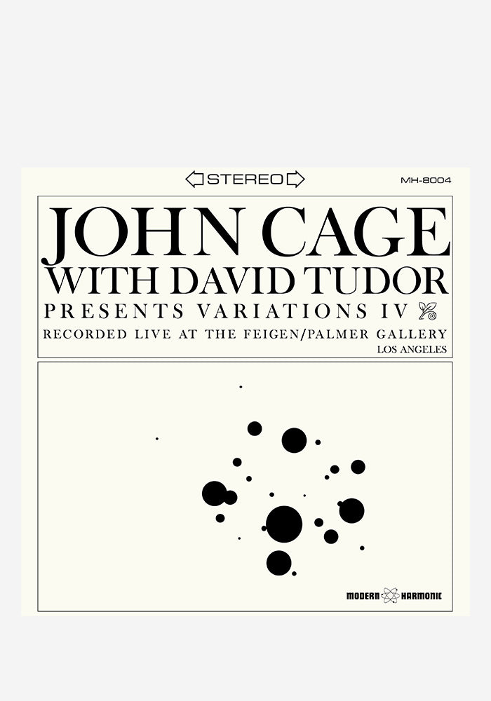 JOHN CAGE WITH DAVID TUDOR Variations IV LP