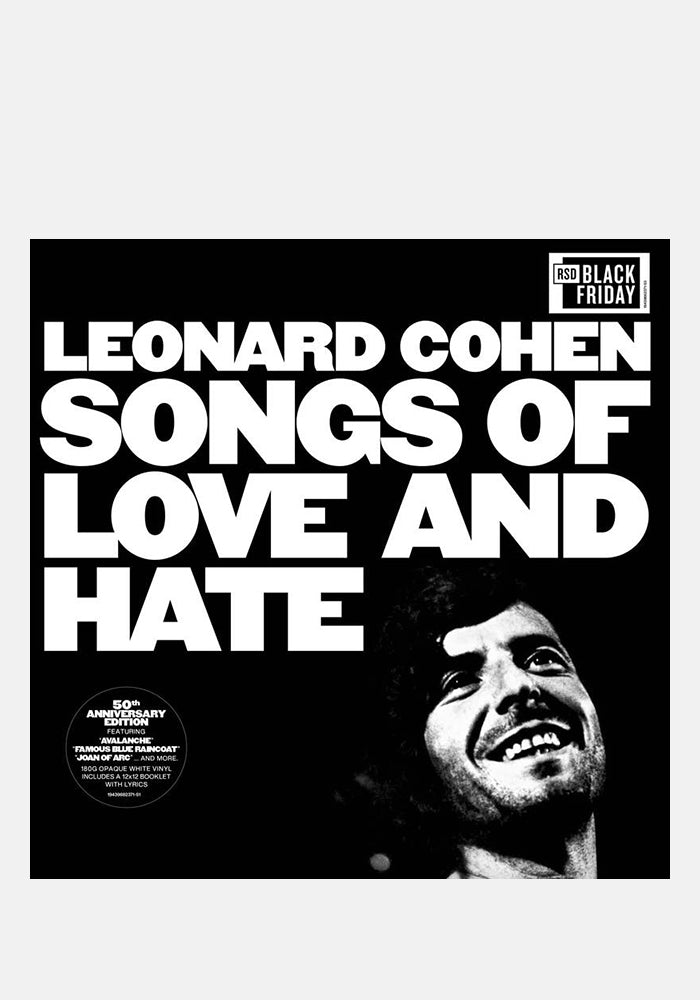 LEONARD COHEN Songs Of Love And Hate: 50th Anniversary LP (Color)