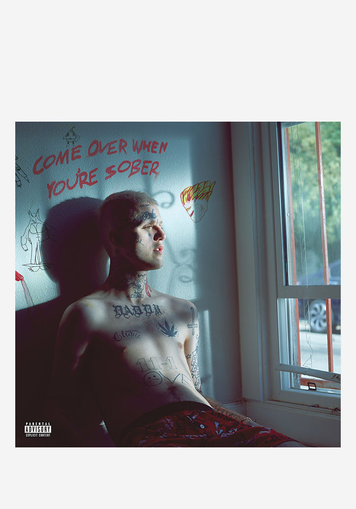 Poster Tapisserie Lil Peep Come Over When You're Sober Pt 1 - 70x70 Cm - Décoration Murale Sans Cadre - Multifonction - 11