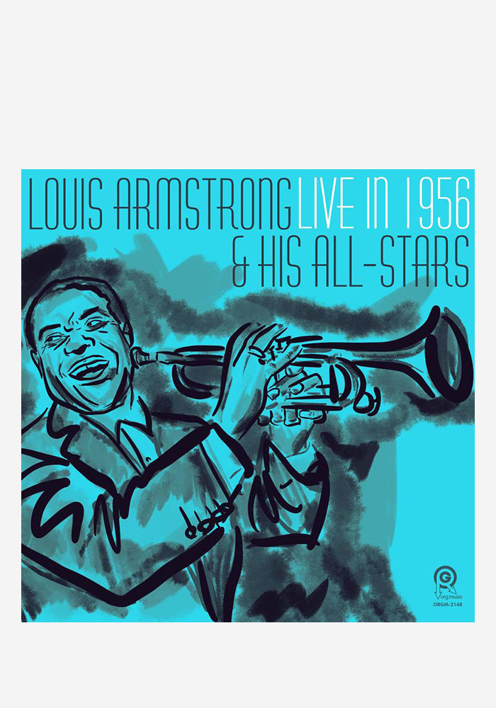 Louis Armstrong & His All-Stars Live in 1956 LP (Aqua Vinyl)