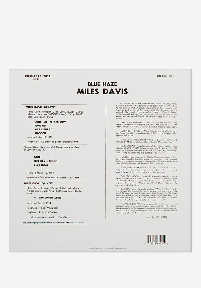 MILES DAVIS Blue Haze Exclusive LP
