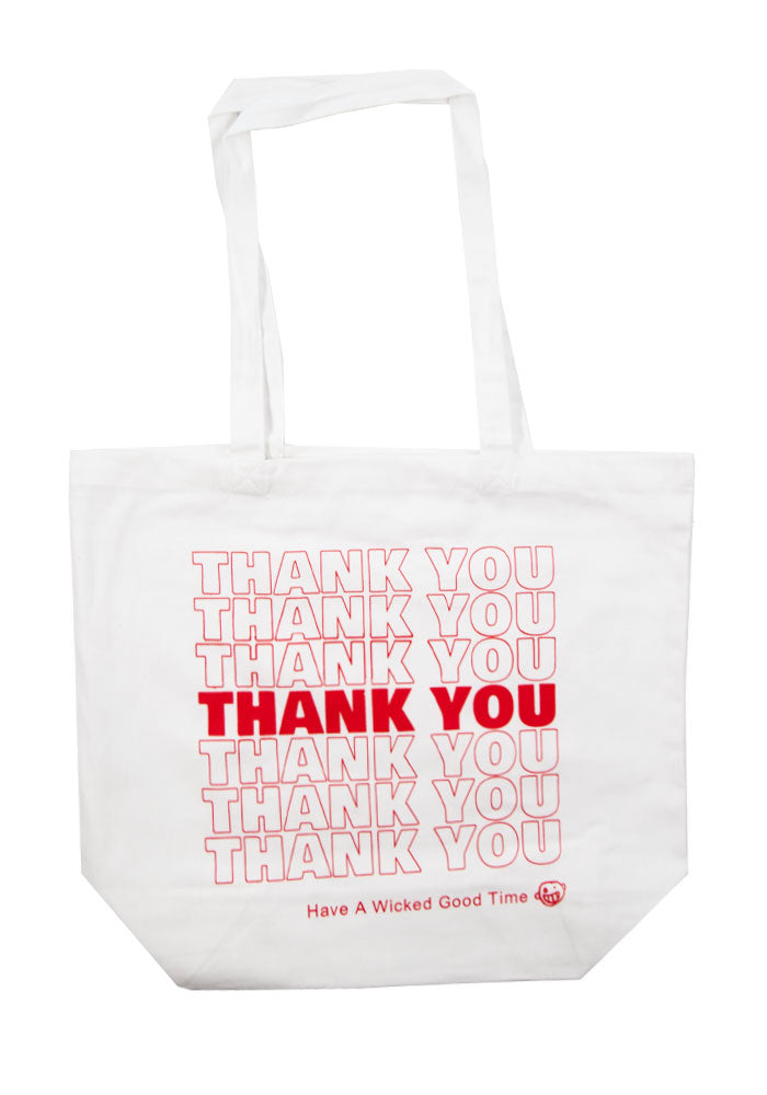 Thank you tote bag store