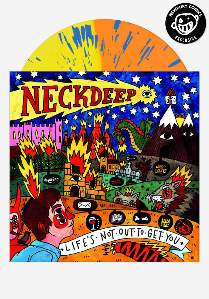 NECK DEEP Life's Not Out To Get You Exclusive LP (Orange & Yellow)