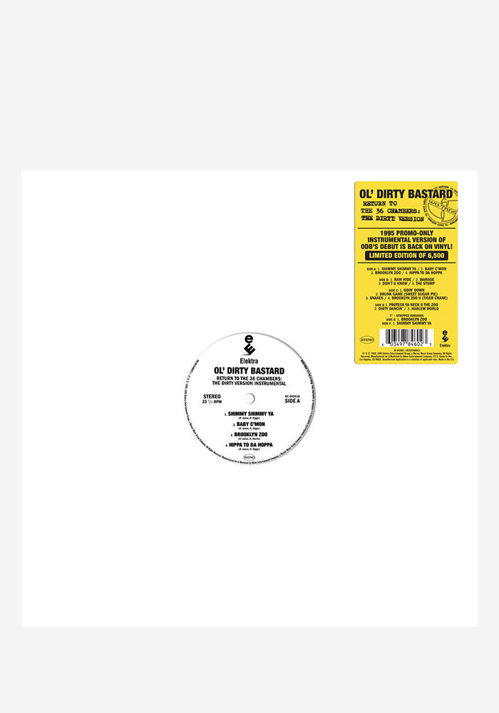 OL' DIRTY BASTARD Return To The 36 Chambers: The Dirty Version (The Instrumentals) 2LP + 7"