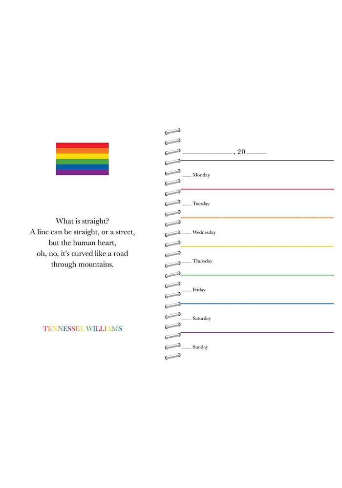 PRIDE The Gay Agenda Undated Calendar