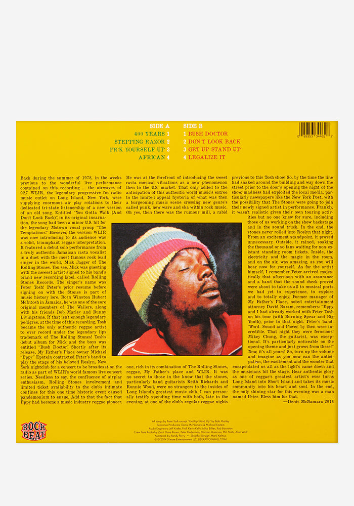 PETER TOSH Live At My Father's Place 1978 Exclusive LP