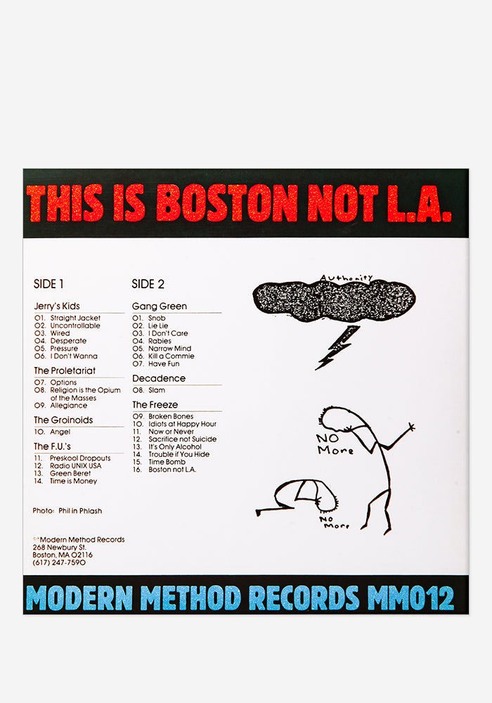 VARIOUS ARTISTS This Is Boston, Not L.A. Exclusive LP (Cracked)