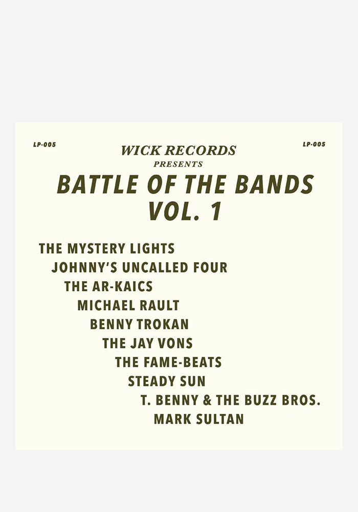 VARIOUS ARTISTS Wick Records Presents Battle Of The Bands Vol. 1 LP