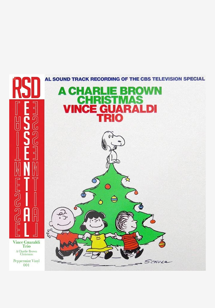 VINCE GUARALDI TRIO A Charlie Brown Christmas Peppermint Swirl LP (Color)