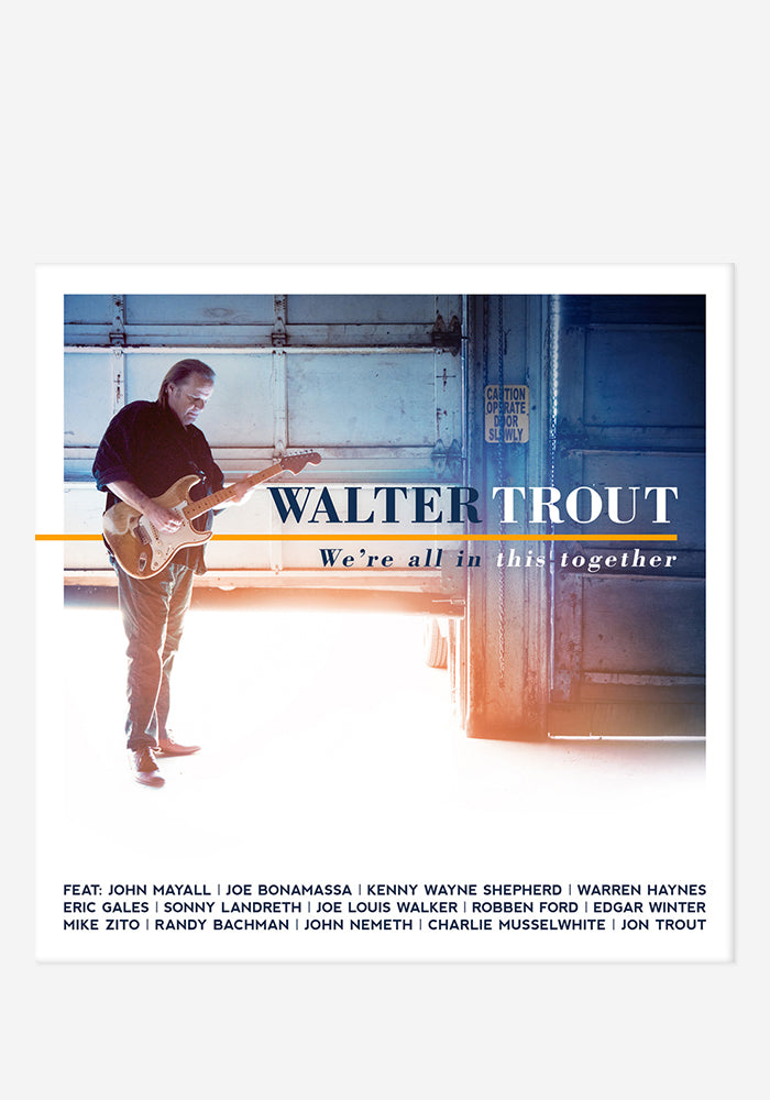 WALTER TROUT We're All In This Together With Autographed CD Booklet
