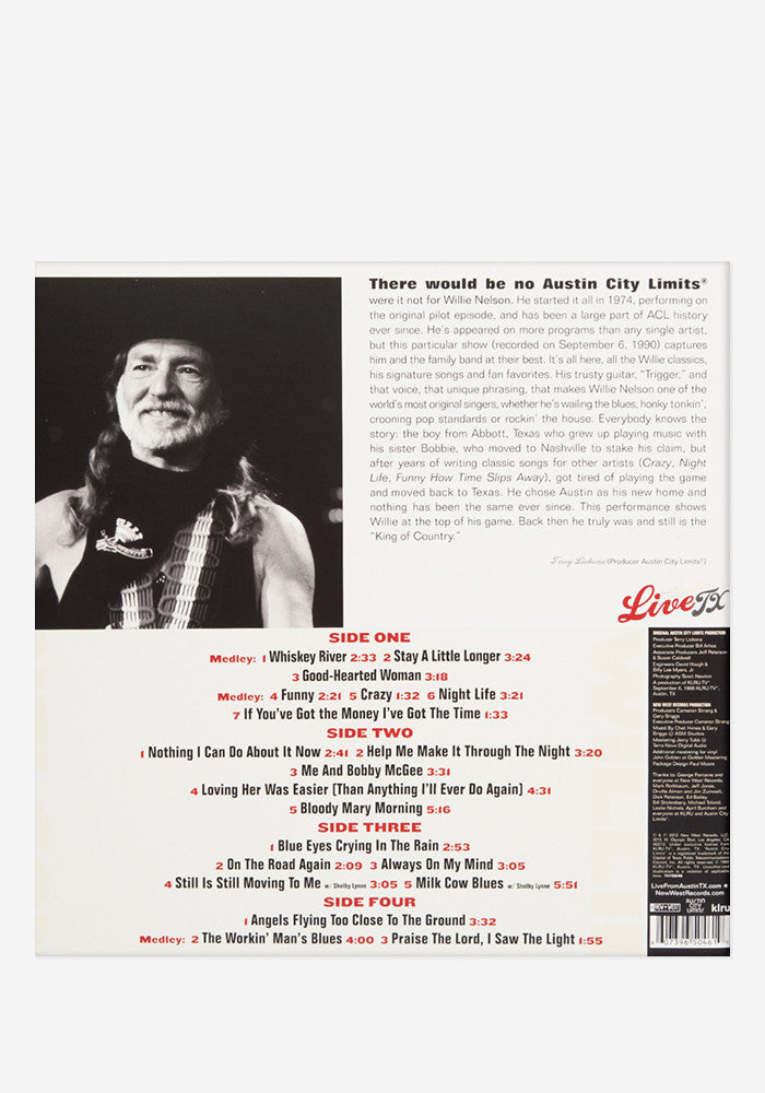 WILLIE NELSON Willie Nelson Live From Austin, TX Exclusive LP