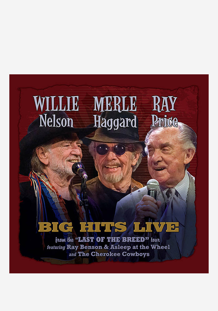 WILLIE NELSON / MERLE HAGGARD / RAY PRICE Big Hits Live: From The Last Of The Breed Tour LP