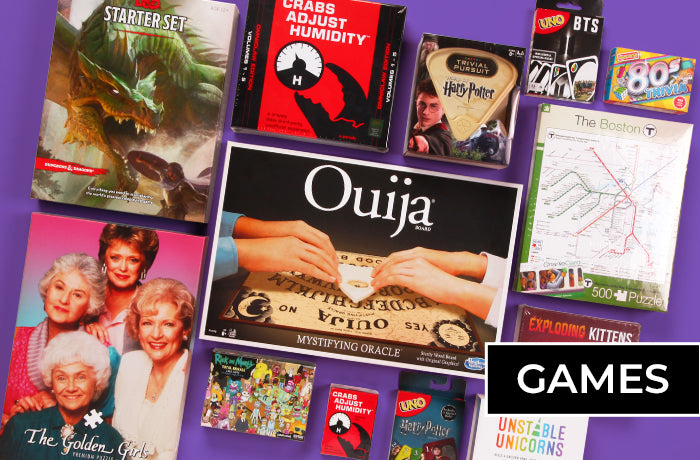 Shop Board Games, Puzzles, Card Games, and more!